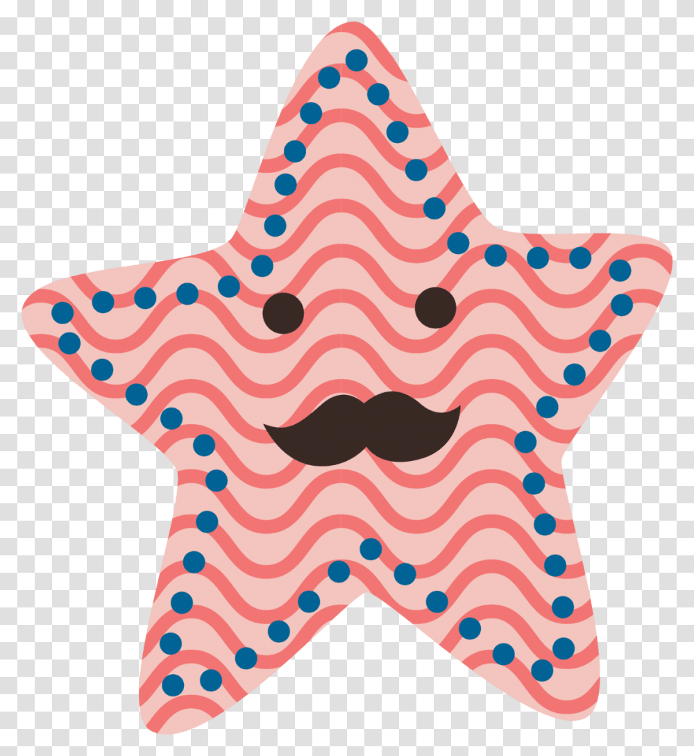 By Yenty Jap Fake Tattoo Moustache Star Starfish, Star Symbol, Invertebrate, Animal, Sea Life Transparent Png