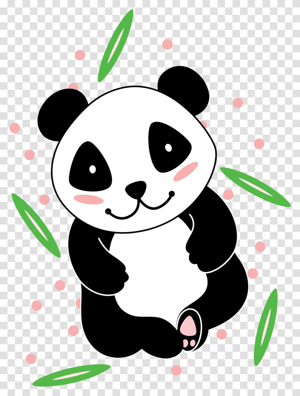By Yenty Jap Fake Tattoo Panda Panda Fake, Floral Design, Pattern Transparent Png