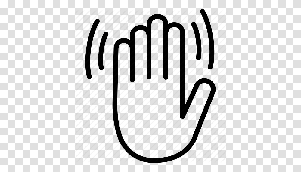 Bye Gesture Goodbye Hand Hello Wave Waving Icon, Bag, Plot, Coil Transparent Png
