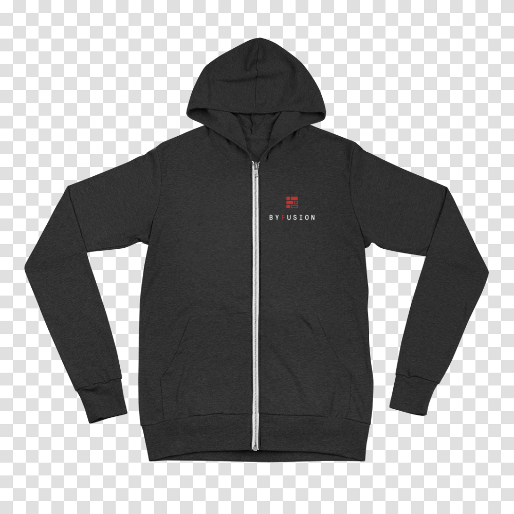 Byfusion Logo Unisex Zip Hoodie, Apparel, Sweatshirt, Sweater Transparent Png