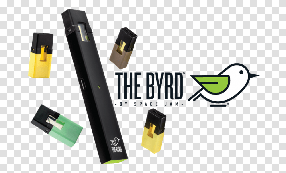 Byrd By Space Jam Pod Mod Starter Kit Usb Flash Drive, Bird, Animal, Electrical Device, Lighter Transparent Png