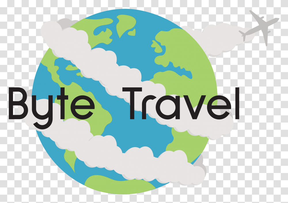 Byte Travel Logo, Outer Space, Astronomy, Universe, Planet Transparent Png