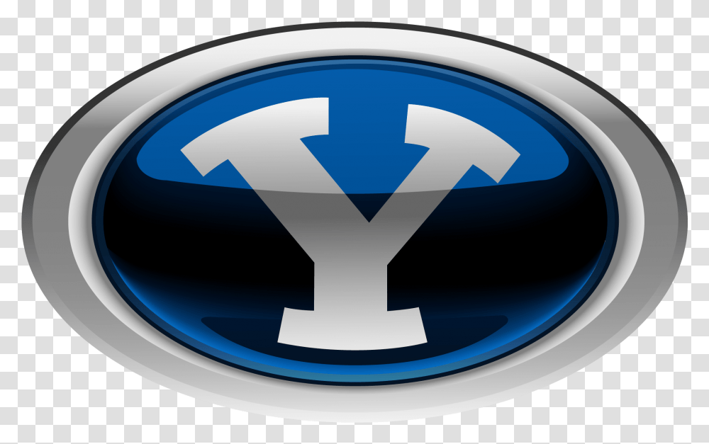 Byu Football Logo Utah Byu Football Logo, Aircraft, Vehicle, Transportation, Glass Transparent Png