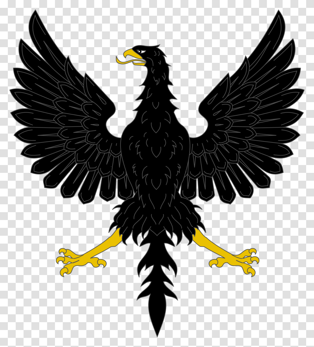 Byzantine Double Headed Eagle Black, Bird, Animal, Bald Eagle, Flying Transparent Png