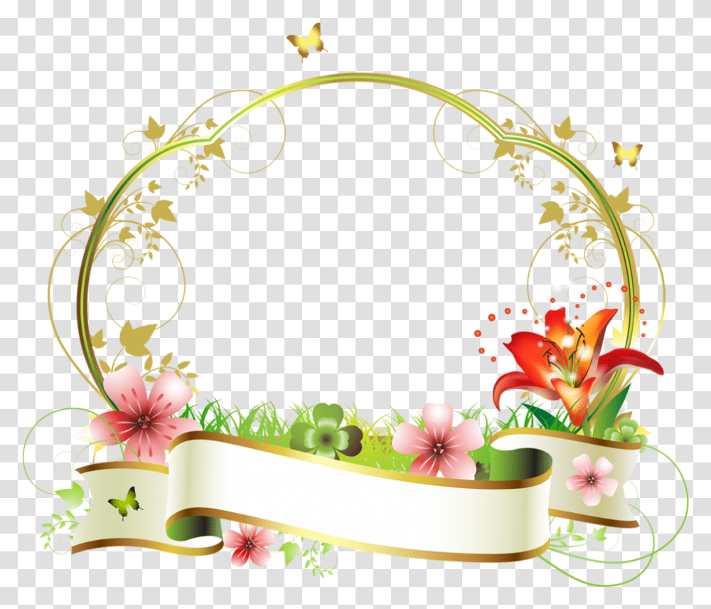 Bzikolya Frame Flower Vector Frame Border Flower, Graphics, Art, Floral Design, Pattern Transparent Png