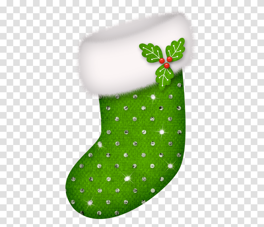 Bzikolya Green Christmas Stocking, Gift, Rug Transparent Png