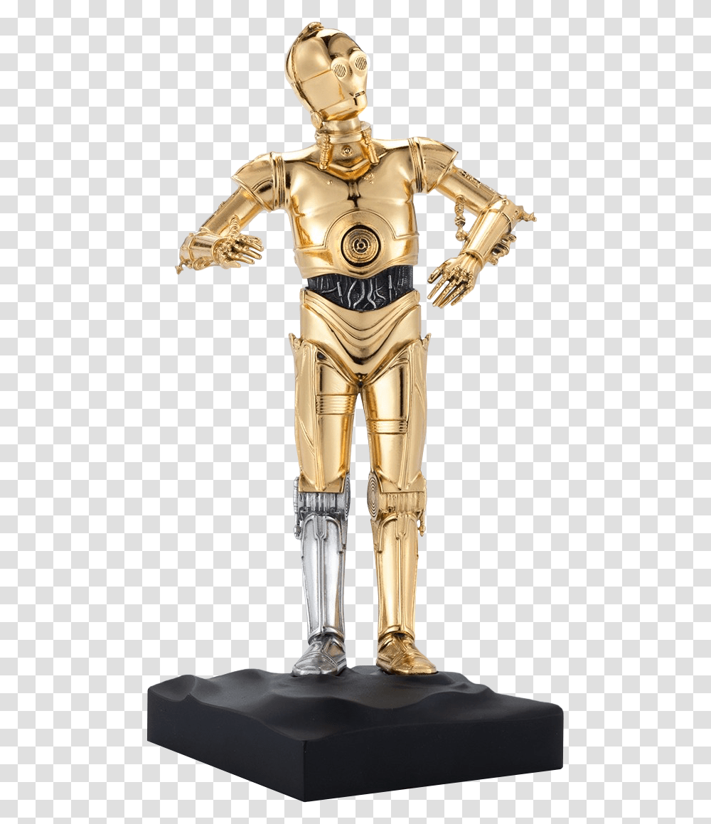 C 3po Limited Edition 9 Gilt Pewter Statue Royal Selangor, Toy, Robot, Person, Human Transparent Png