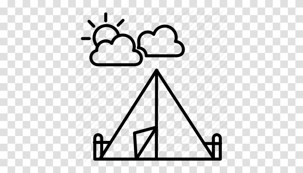 C Camping Forest Summer Travel Icon, Triangle, Plot, Plan Transparent Png