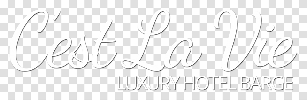 C Est La Vie Luxury Hotel Canal Barge Calligraphy, Handwriting, Label, Alphabet Transparent Png