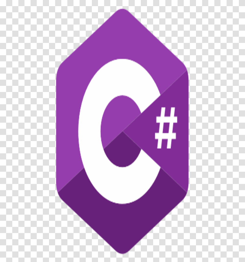 C Sharp Logo, Purple, Alphabet Transparent Png