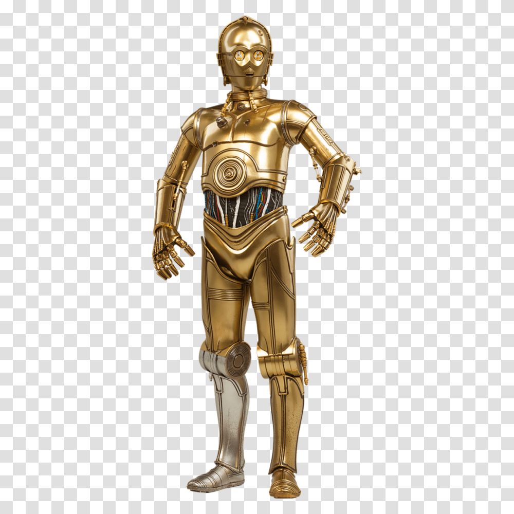 C Star Wars Figure Scale Star Wars Collectibles De, Bronze, Toy, Person, Human Transparent Png