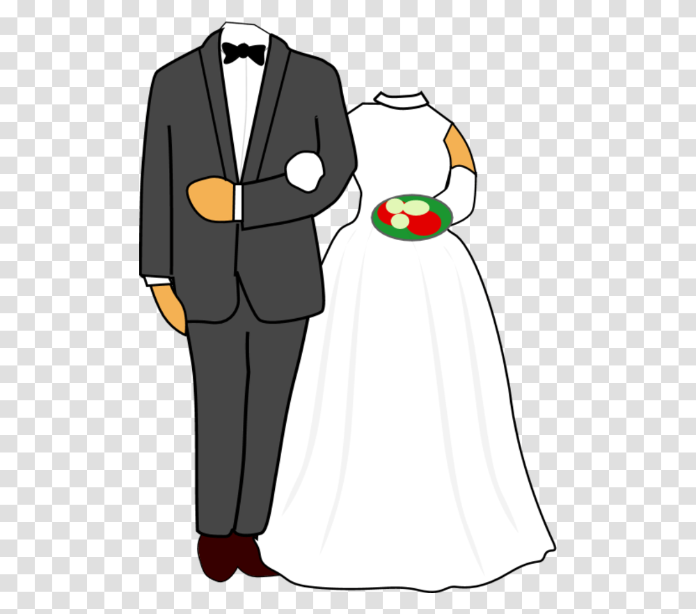 C Wedding Medium Image Groom And Bride Caricature, Gown, Fashion, Robe Transparent Png