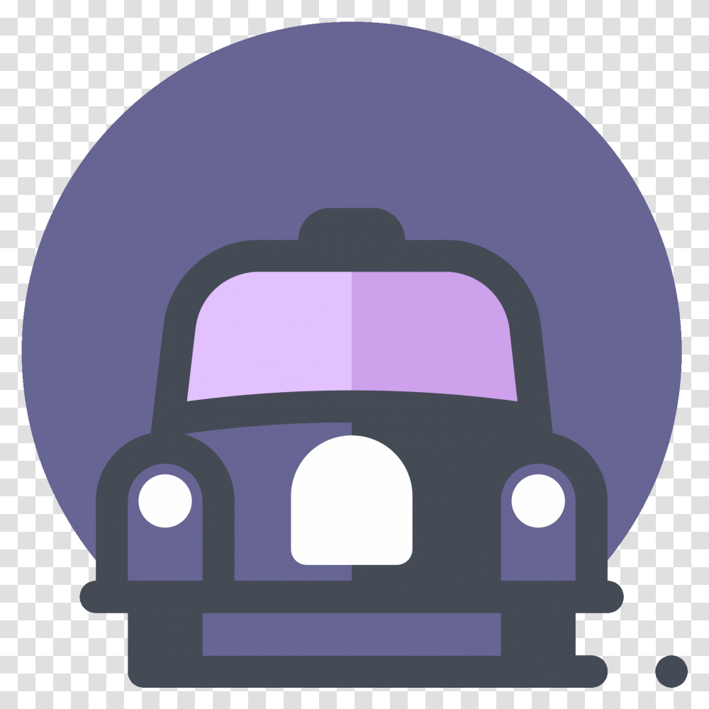 Cab Service Icon New York Times App Icon Clipart Full Taxi Icon Purple Pastel, Security, Clothing, Apparel, Helmet Transparent Png