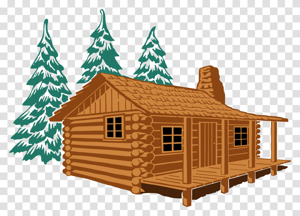Cabin Clipart Free Log Cabin Clipart, Housing, Building, House, Cottage Transparent Png