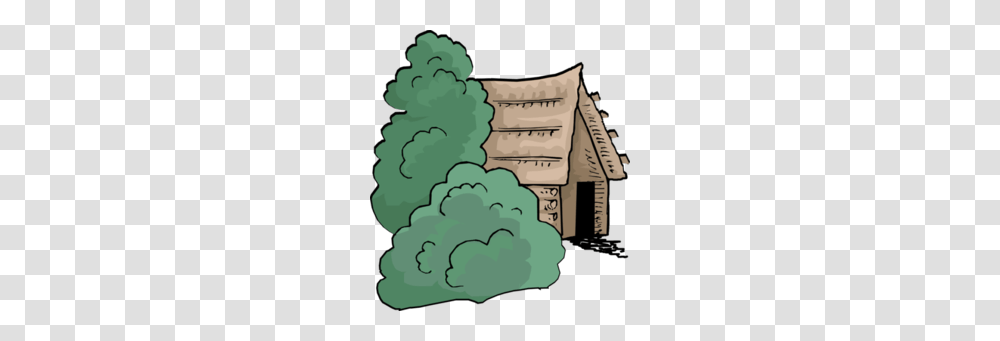 Cabin Clipart, Tree, Plant Transparent Png