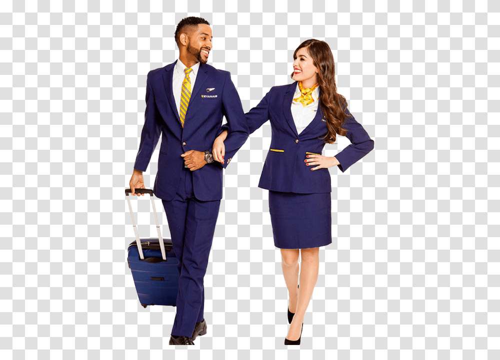 Cabin Crew Cabin Crew Male, Suit, Overcoat, Person Transparent Png