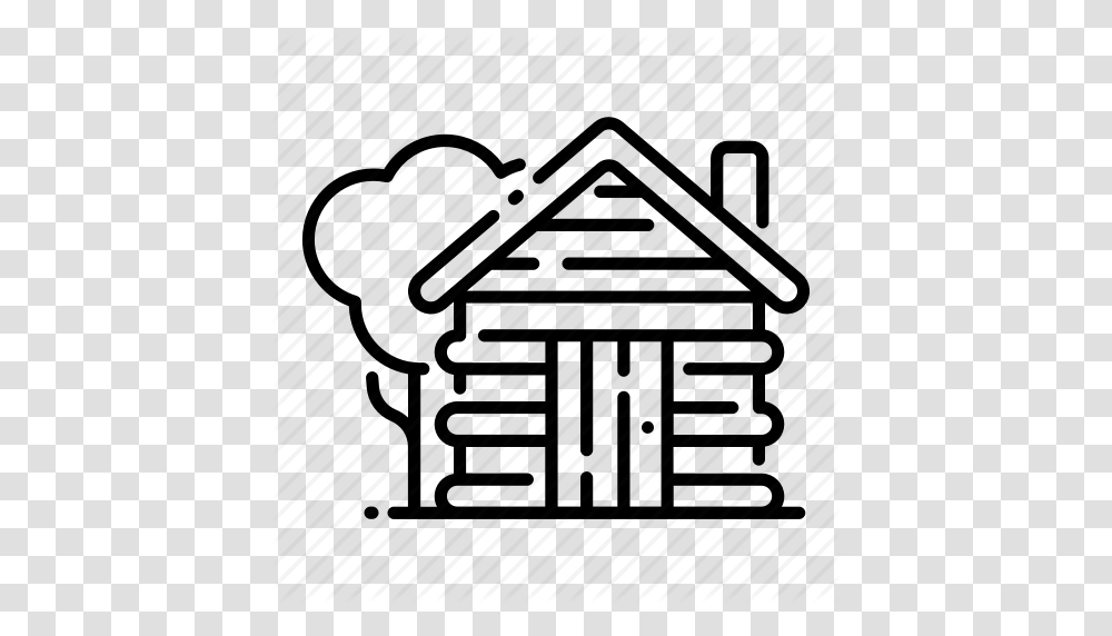 Cabin Home House Rustic Tree Wood Wooden Icon, Rug, Chair, Furniture Transparent Png