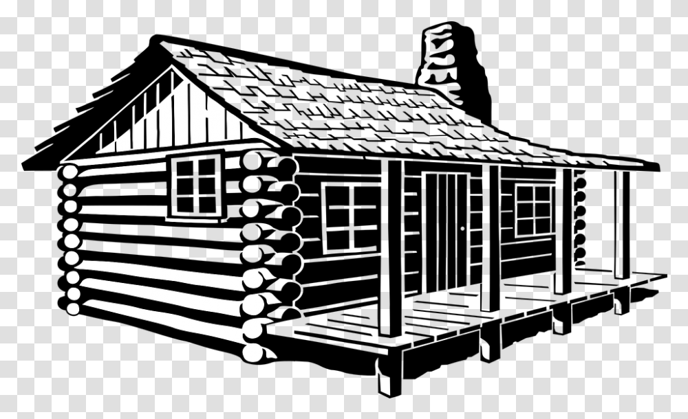 Cabin Log Home Cabin, Building, Triangle, Face, Architecture Transparent Png