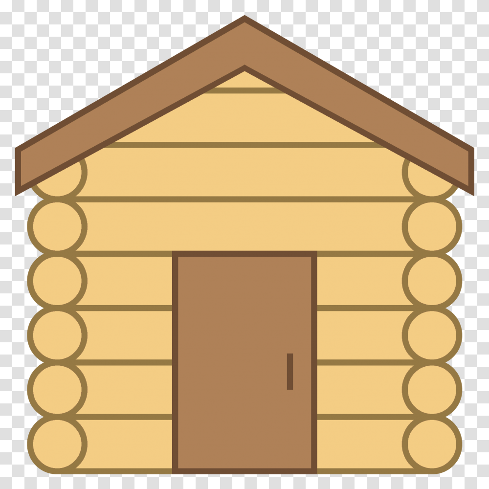 Cabin Vector Clipart Icon, Housing, Building, House, Log Cabin Transparent Png