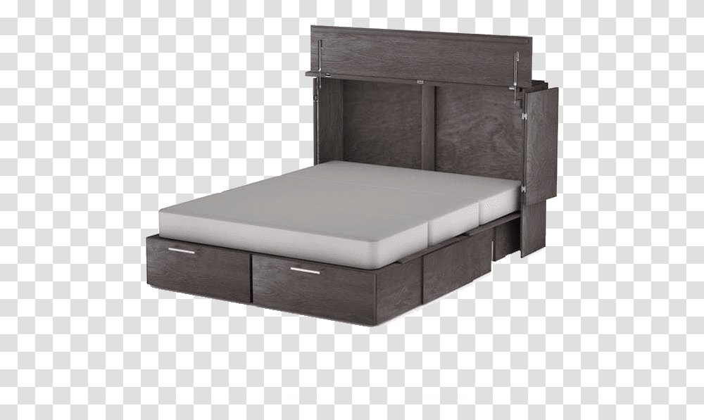 Cabinet Bed Usa Full Size, Furniture, Box, Mattress Transparent Png