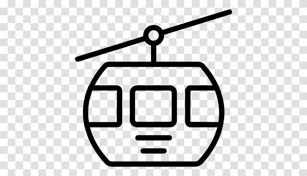 Cable Car Cabin Transport Cable Car Cabin Ski Resort, Lawn Mower, Tool, Stencil Transparent Png