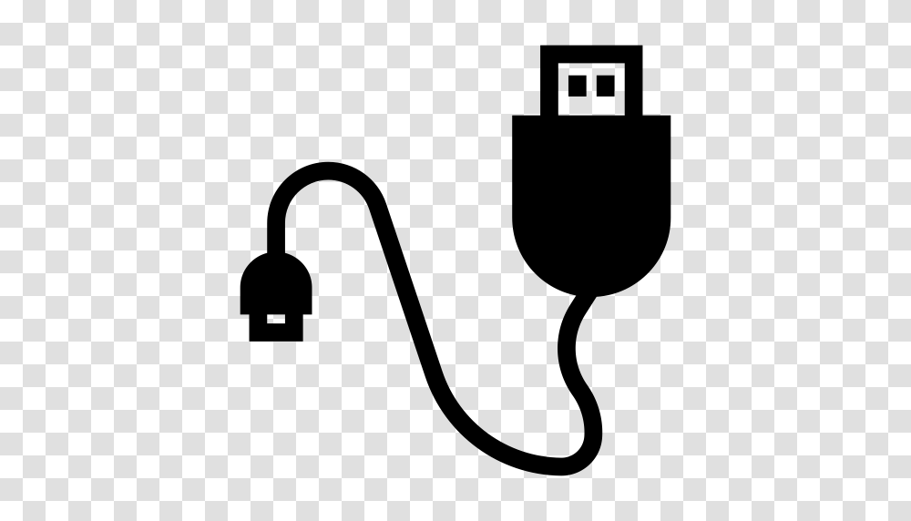 Cable Computercable Data Datacable Transfer Usb Wire Icon, Gray, World Of Warcraft Transparent Png