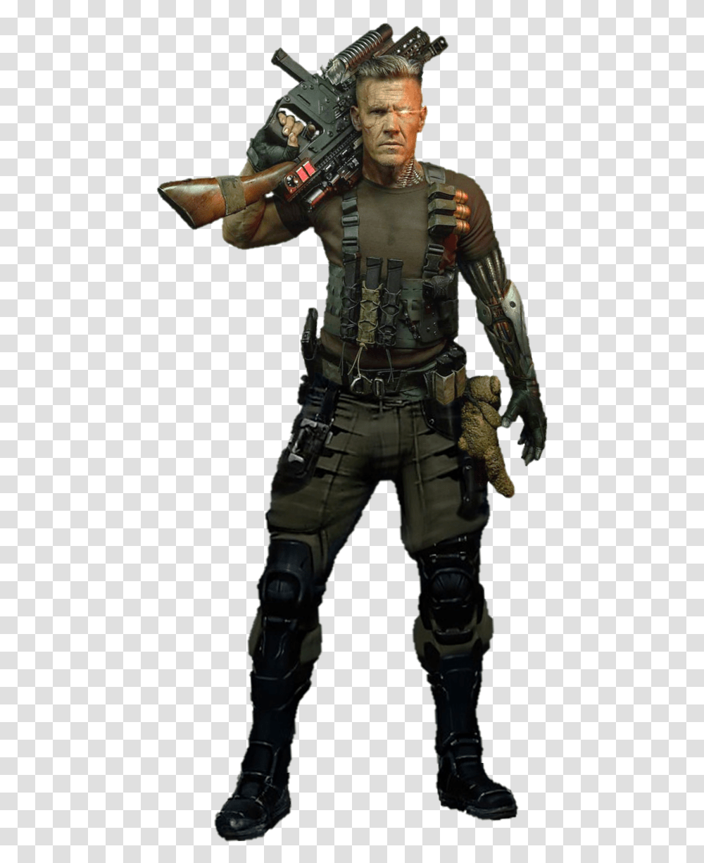 Cable Deadpool 2 Full Body, Person, Gun, Weapon Transparent Png