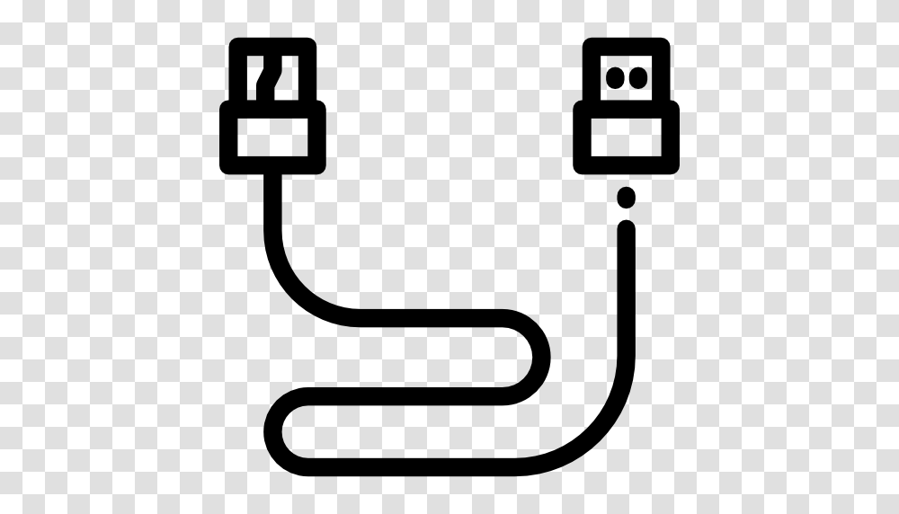 Cable Icon, Adapter, Plug, Stencil Transparent Png