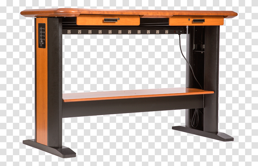 Cable Management Stand Up Desk, Furniture, Table, Interior Design, Indoors Transparent Png