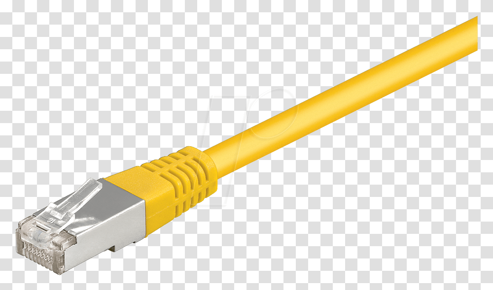 Cable Yellow Network Cable Rj45 Frei Yellow Pen, Baseball Bat, Team Sport, Sports, Softball Transparent Png