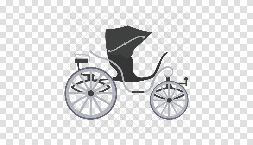 Cabriolet Carriage Icon Icon, Wheel, Machine, Bicycle, Vehicle Transparent Png