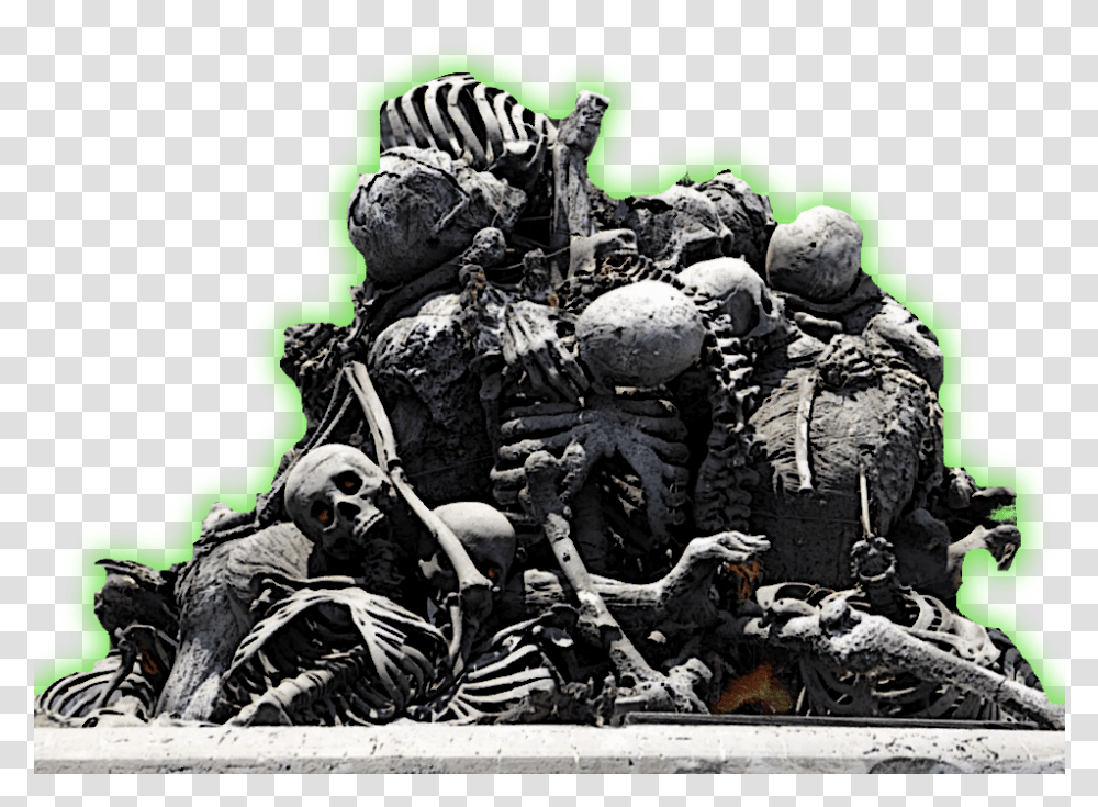 Cacklers Dry Bone Mound Or Scary Pile Of Bones Enter At Your Own Risk Halloween, Bird, Outdoors, Person Transparent Png