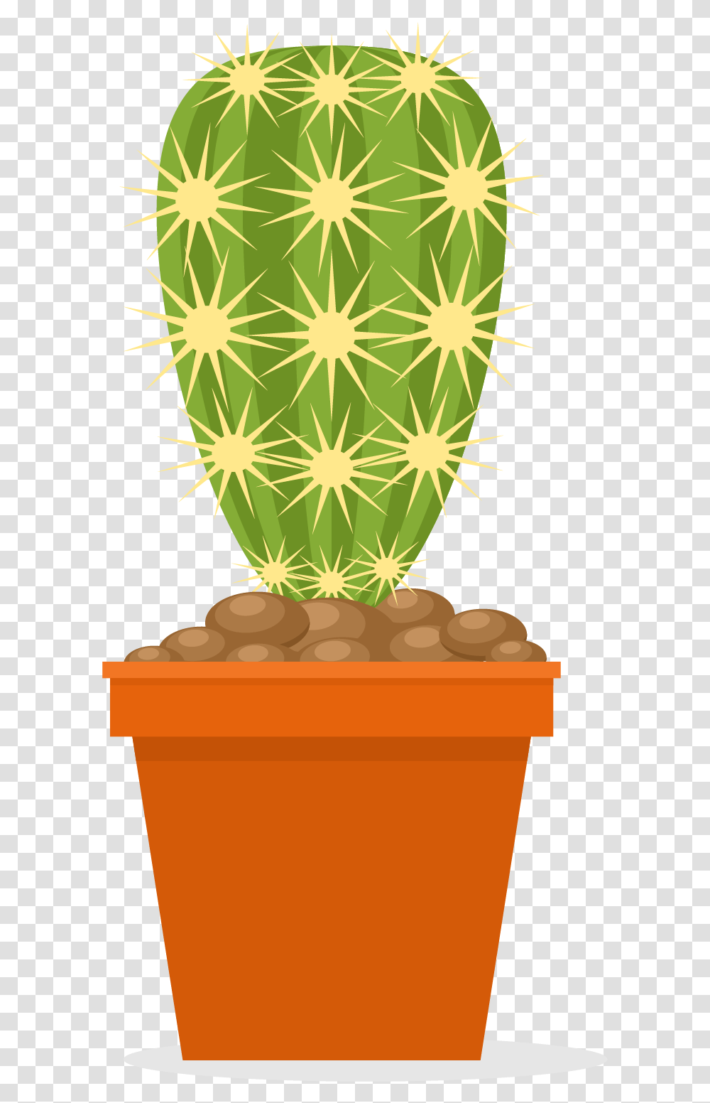 Cactaceae Flowerpot Euclidean Vector Plant Gambar Bunga Kartun, Cactus, Trophy Transparent Png
