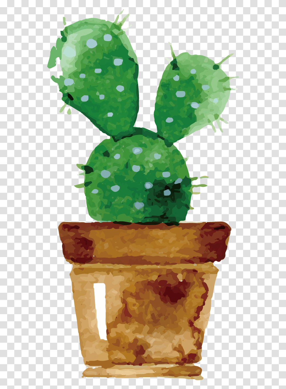 Cactaceae Watercolor Painting Drawing Succulent Plant Cactus Watercolor, Sweets, Food, Confectionery Transparent Png