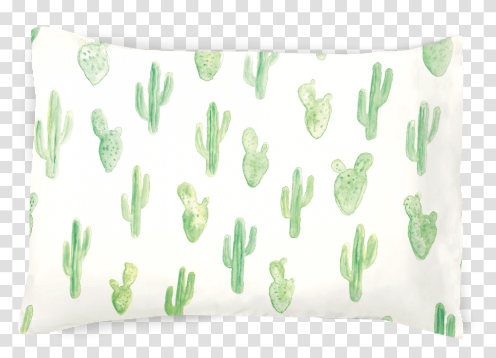 Cacti All Over Pillowcase Barbary Fig, Cushion, Plant, Lamp, Rug Transparent Png