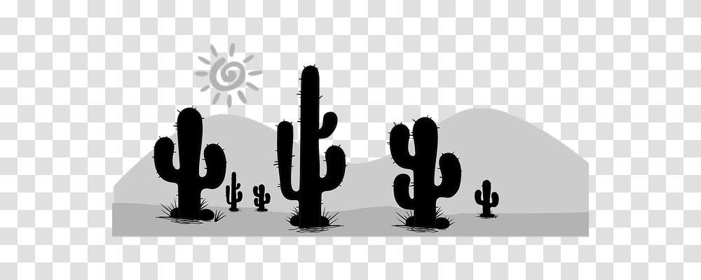 Cactus Nature, Silhouette, Plant Transparent Png