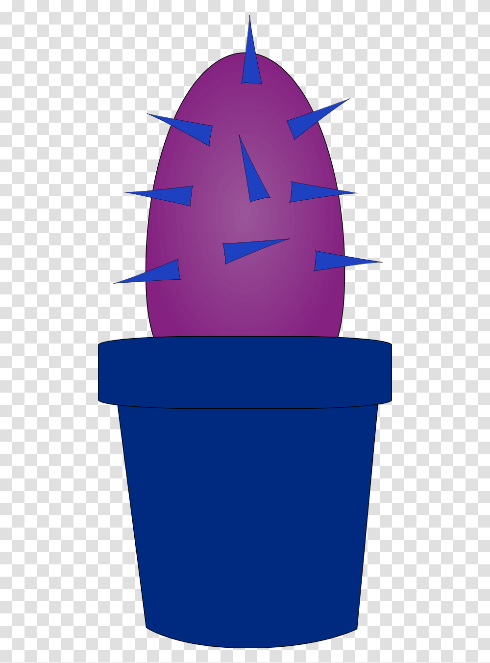 Cactus Clip Art, Purple, Pot, Bucket Transparent Png