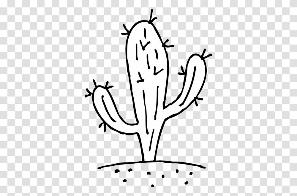 Cactus Clipart Black And White Nice Clip Art, Plant Transparent Png