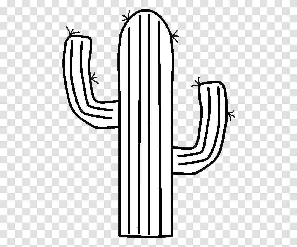 Cactus Clipart Black And White, Plant Transparent Png