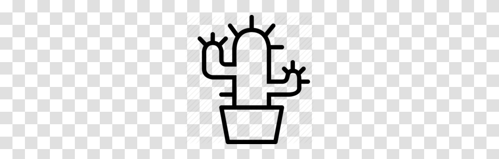 Cactus Clipart, Plant, Cross, Silhouette Transparent Png