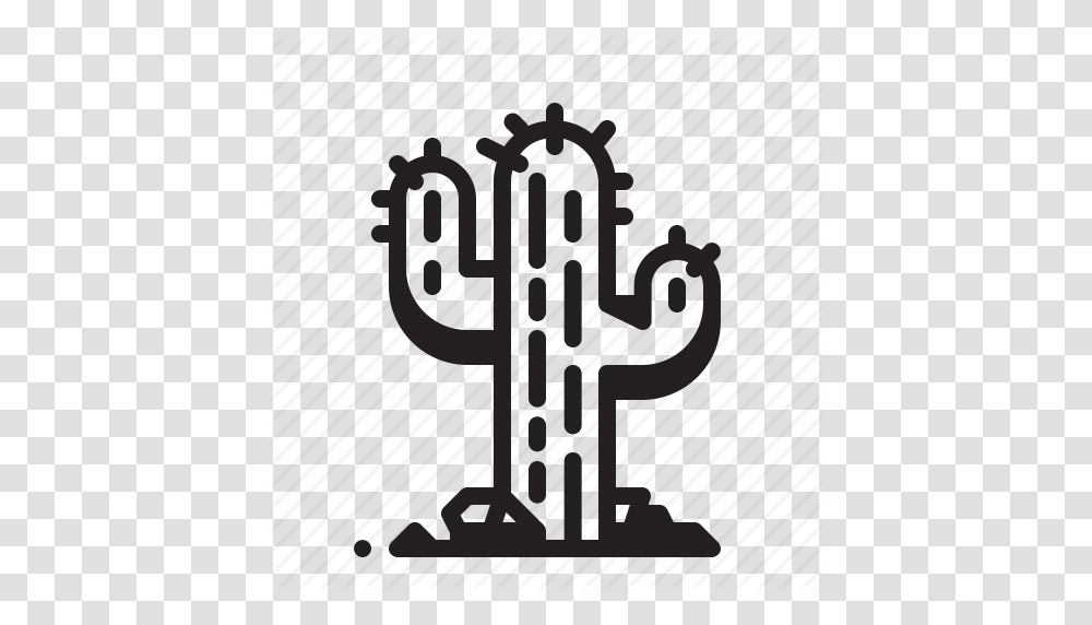 Cactus Desert Dry Sand Succulent Icon, Poster, Advertisement, Leisure Activities Transparent Png