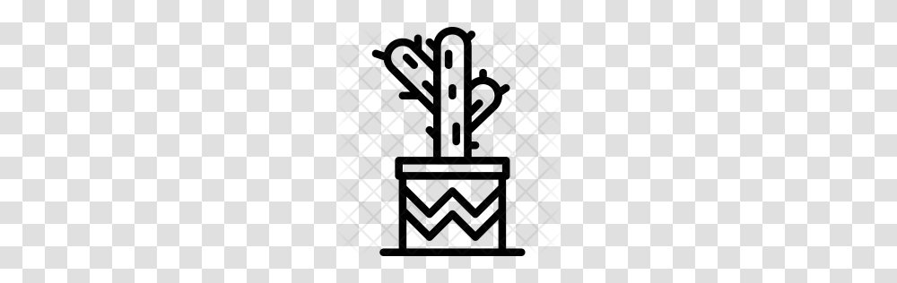 Cactus Icon, Rug, Pattern Transparent Png