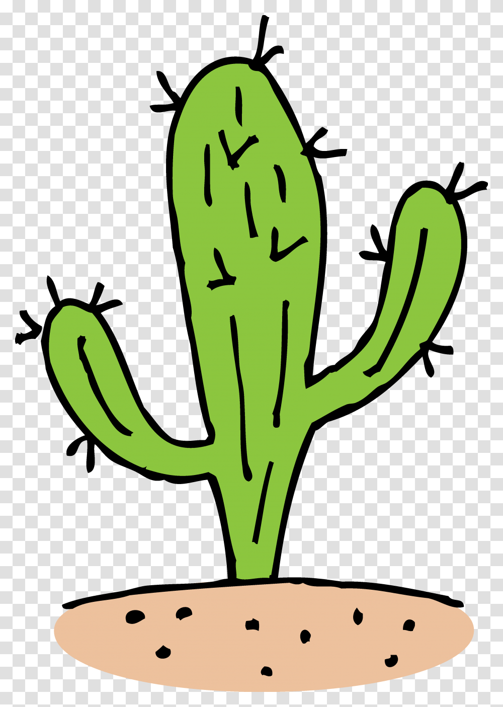 Cactus In Desert Clipart, Plant Transparent Png