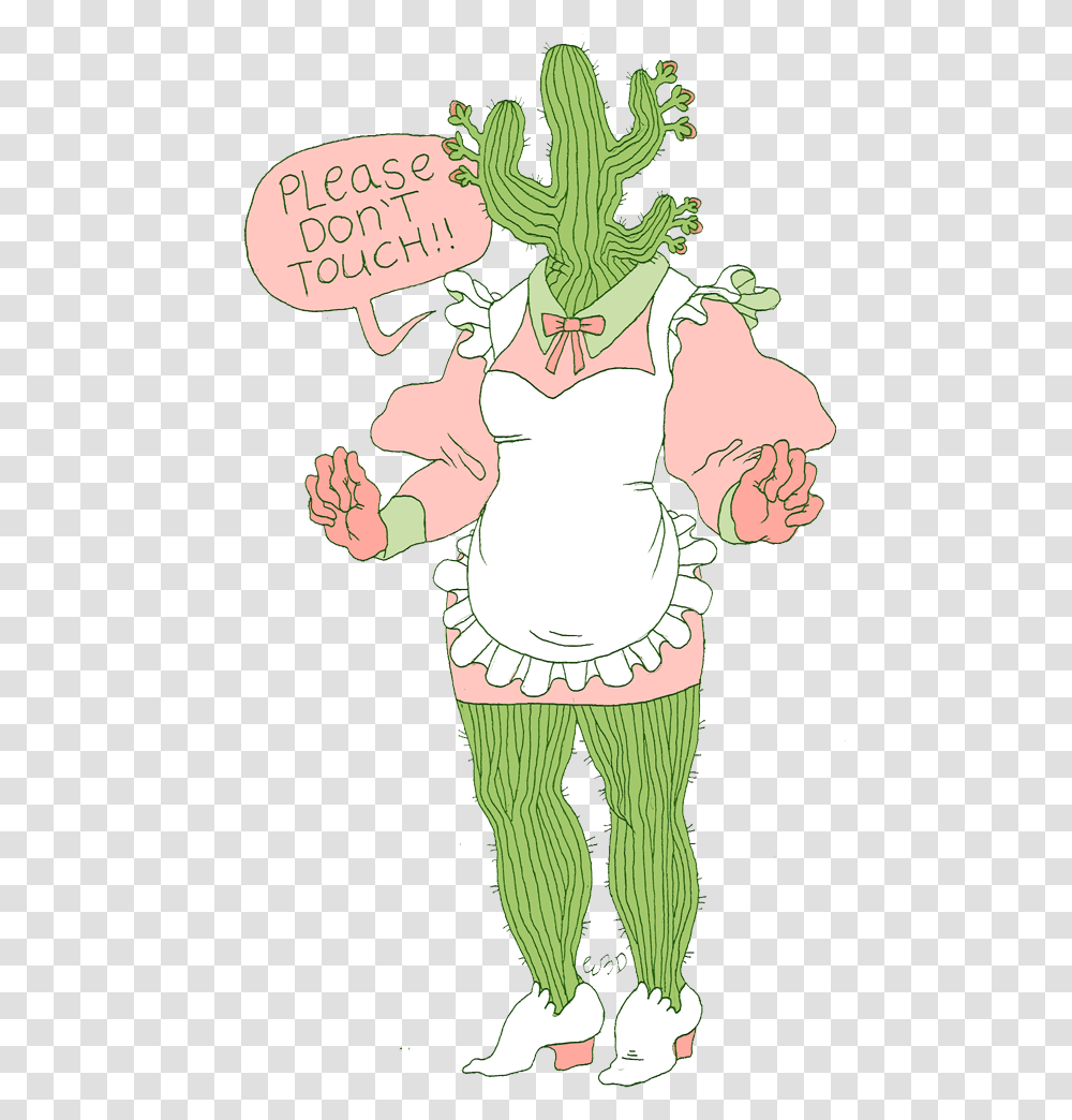 Cactus Monster Girl, Person, Plant, Book, Performer Transparent Png