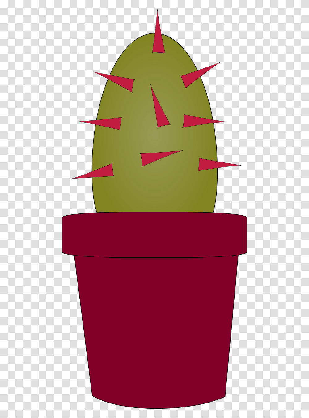 Cactus Plant Cartoon, Bowl, Pot, Mailbox, Letterbox Transparent Png