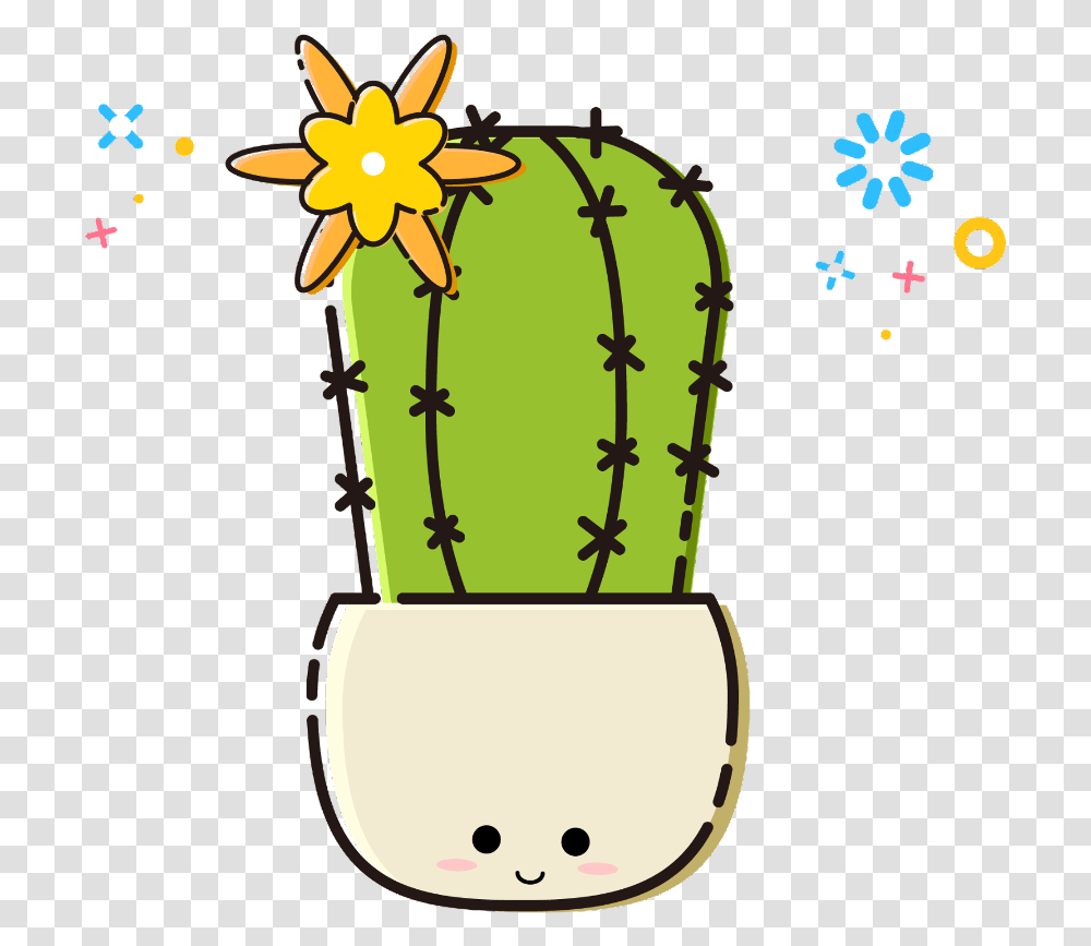 Cactus Remixit Sccacti Cacti Cartoon, Plant, Bow Transparent Png