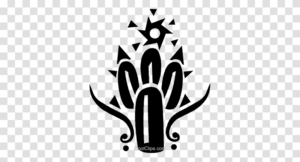 Cactus Royalty Free Vector Clip Art Illustration, Stencil, Hook, Emblem Transparent Png