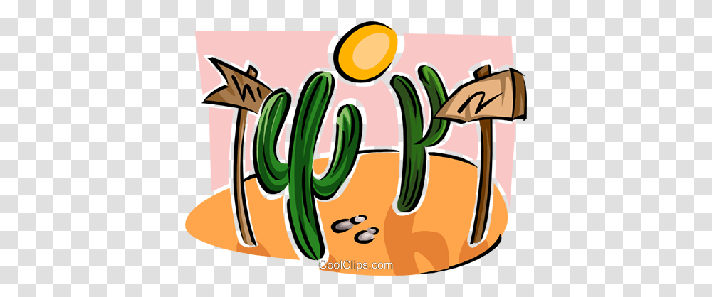 Cactus Trees With Signs Royalty Free Vector Clip Art Illustration, Plant, Food, Dynamite, Bomb Transparent Png