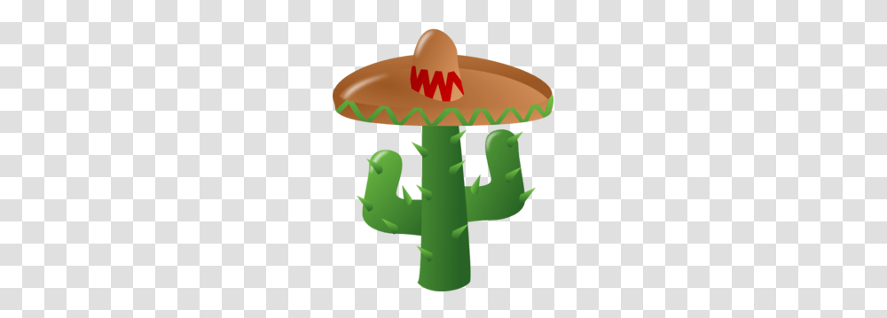Cactus Wearing A Sombrero Clip Art, Apparel, Hat, Plant Transparent Png