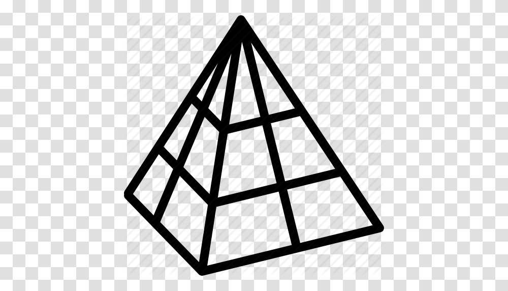 Cad Drawing Interface Modeling Pyramid Tool Wire Icon, Triangle, Building, Architecture Transparent Png